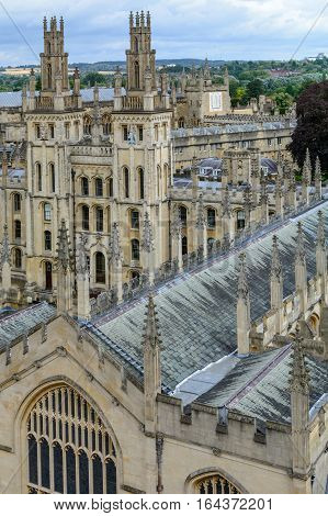 All Souls College Oxford University Oxford UK. Overview with All Souls College and Oxford University.