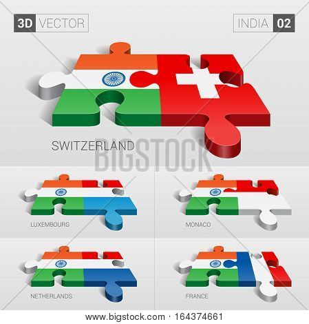 India puzzle part joint with Switzerland, Luxembourg, Monaco, Netherlands, France.