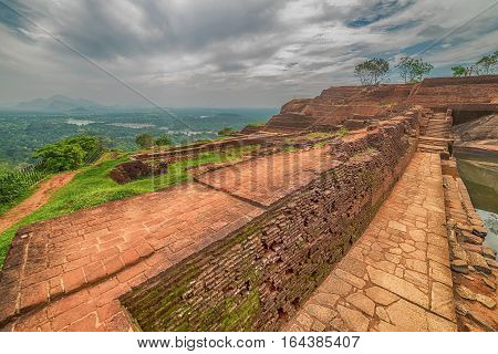 Sri Lanka: ancient Lion Rock fortress in Sigiriya or Sinhagiri