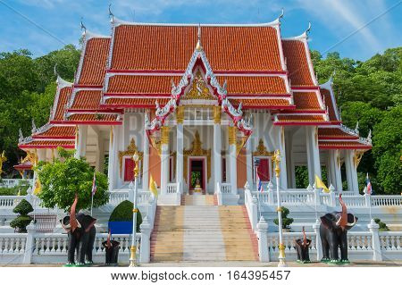 khao chong phran temple in ratchaburi provincethailand
