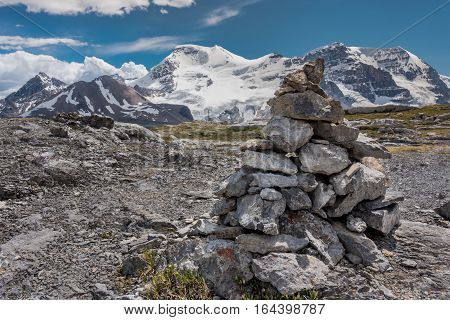 Cairn Atop Wilcox Pass