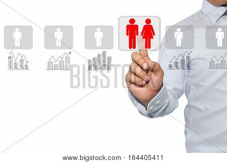 Networking And Recruitment In Human Resourcesassessment Center And Social Mediaconcept In Officer Lo