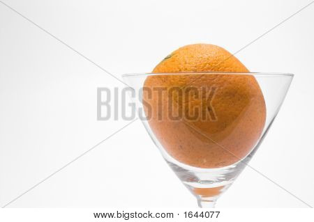 Orange w kieliszku Martini