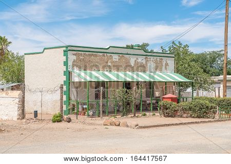 JACOBSDAL SOUTH AFRICA - DECEMBER 24 2016: An historic old house in Jacobsdal a small town in the Free State Province.