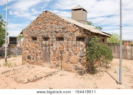 JACOBSDAL SOUTH AFRICA - DECEMBER 24 2016: The blockhouse in Jacobsdal was was used by the English forces to guard over the town during the Second Anglo Boer War