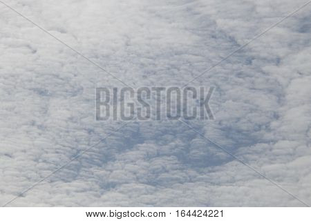 Altocumulus Cloud On Morning Background