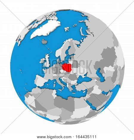 Poland On Globe
