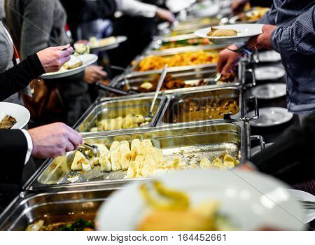 Cuisine Culinary Buffet Dinner Catering Dining Food Celebration Party Concept.