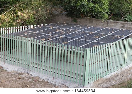 Solar Cell Panel In Park