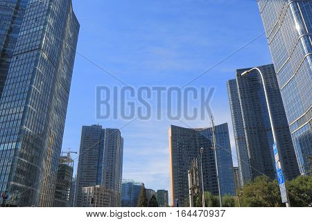 Modern architecture office building in Beijing China
