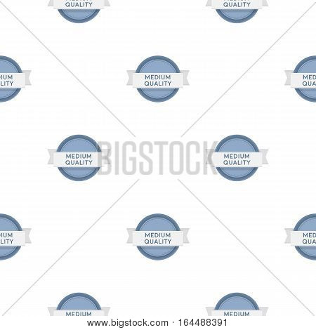 Medium quality icon in cartoon style isolated on white background. Label pattern vector illustration.