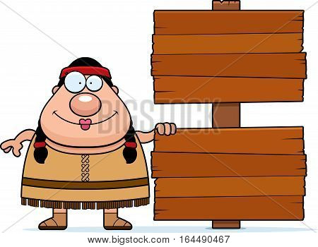 Cartoon Native American Sign