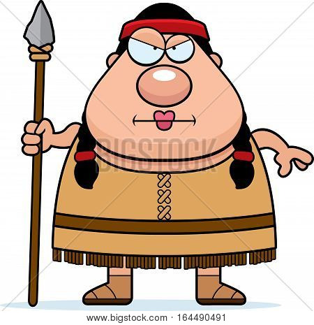 Cartoon Native American Spear