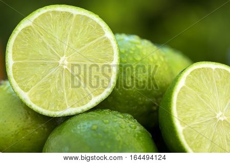 Sweet Fresh Lemon In Natural Light On Old Wood