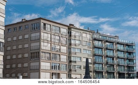 Architecture in Koksijde - skyscrapers old and new
