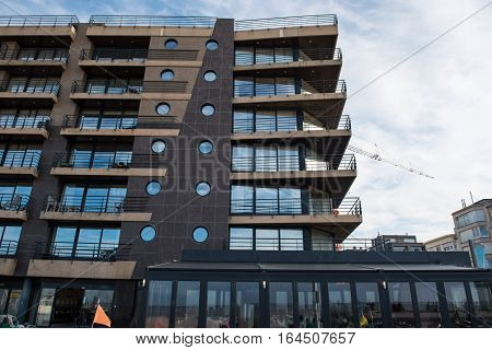 Architecture in Koksijde - Houses on the promenade