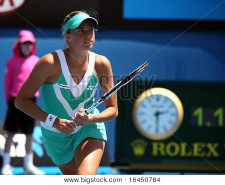 ルーシー Hradecka に対してとダブルスの試合でメルボルン、オーストラリア - 1 月 24 日： アンドレア ・ Hlavackova