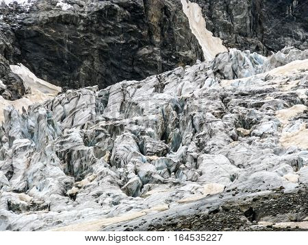 Mountain landscape in the area of Mount Elbrus. The gorge Adyr-Su Russia