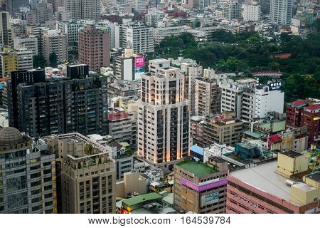 Aerial view of Kaohsiung City special municipality in the Republic of China on Taiwan Asia