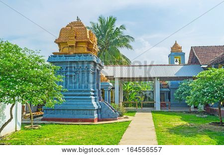 In Garden Of Hindu Temple