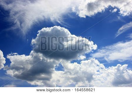 cloud wind blue horizon day sun summer background