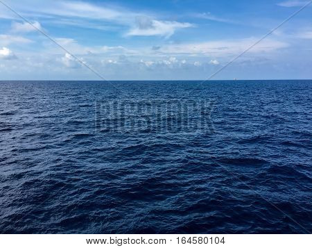 Sea and Cloudy, Beautiful blue sky background
