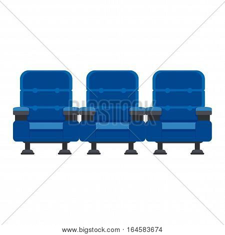 Three Blue Chairs