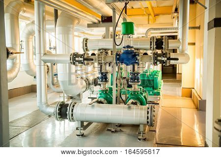 Modern boiler room equipment- high power boiler burner