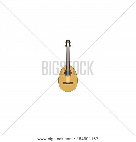 Vector illustration of mandolin isolated on a white background.