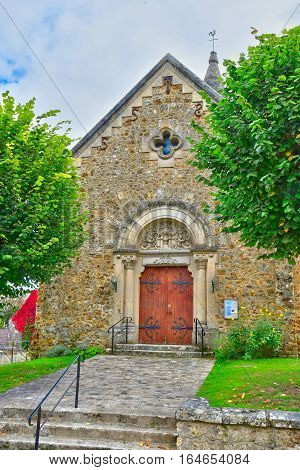 Brueil en Vexin France - october 18 2016 : the church