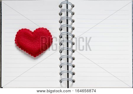 Love Concept Valentine's Day Background,red Heart With Red White Rose ,ribbon