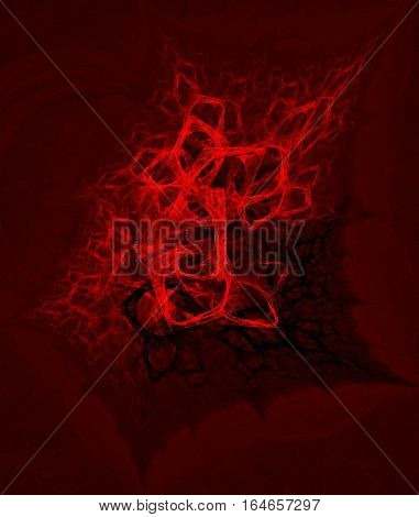 A fractal image depicting infernal regions or evil.