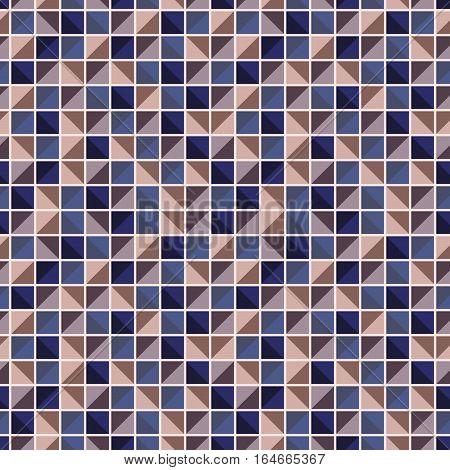 Abstract geometric pattern with squares of different colors connected like a mosaic