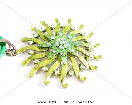 흰색 바탕에 아름 다운 녹색 쿨롱