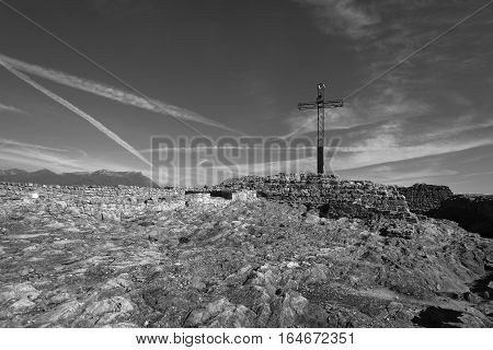 Cross over Rocca di Manerba - Garda lake - Lombardy - Italy