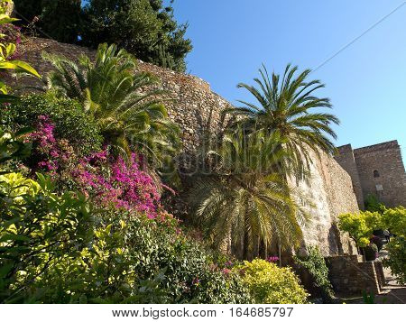 the  big Castle of malage in spain