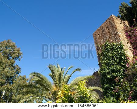 the  big Castle of malage in spain