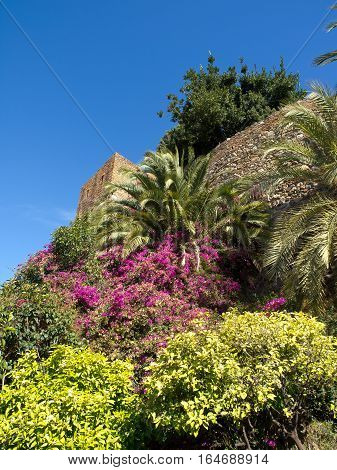 the  big Castle of malage in spain