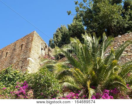 the  big Castle of malage in spain