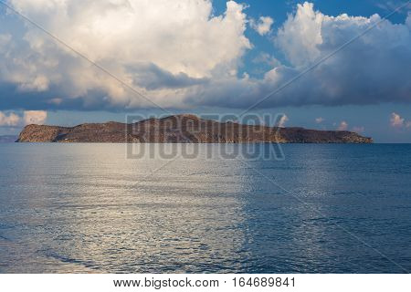 Kato Stalos beach near Chania great golden sand Chania prefecture Western Crete Greece
