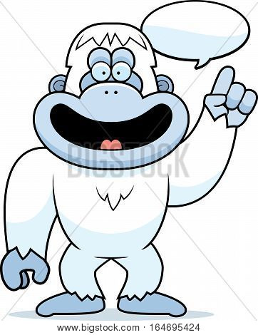 Cartoon Yeti Talking