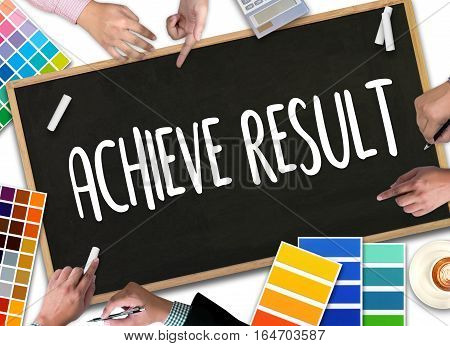 Achieve Result , Results Compass , Businessman Achieve Result ,  Results And Expectations , Get Resu