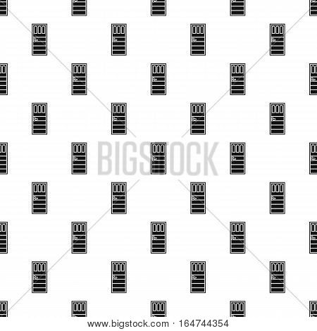 Wooden door with three glasses pattern. Simple illustration of wooden door with three glasses vector pattern for web design