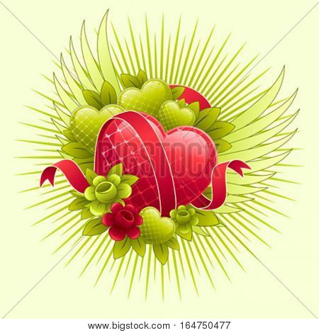 Valentines Day design. Vector illustration.