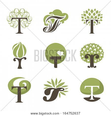 Tree. Collection of design elements