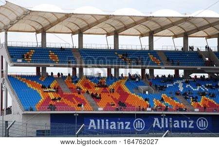 ISTANBUL/TURKEY-MAY 8, 2011 : Istanbul Park Circuit and grandstand of Formula One.