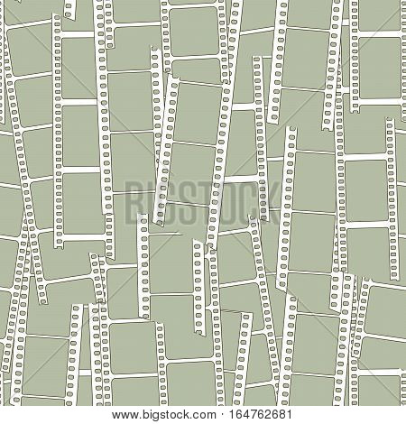 Seamless background of plurality of film segments.