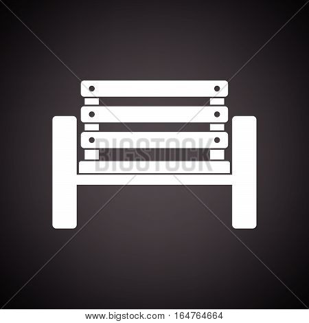 Tennis Player Bench Icon