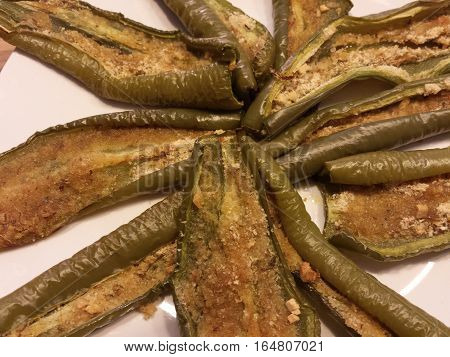 Stuffed peppers, mediterranean cuisine and italian food