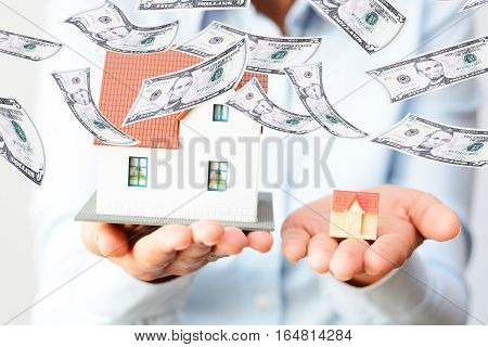 Buying a small or a big house considering the prices  difference